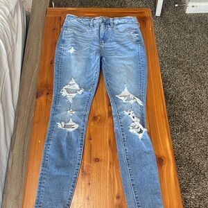 Distressed Blue Women's Jeans